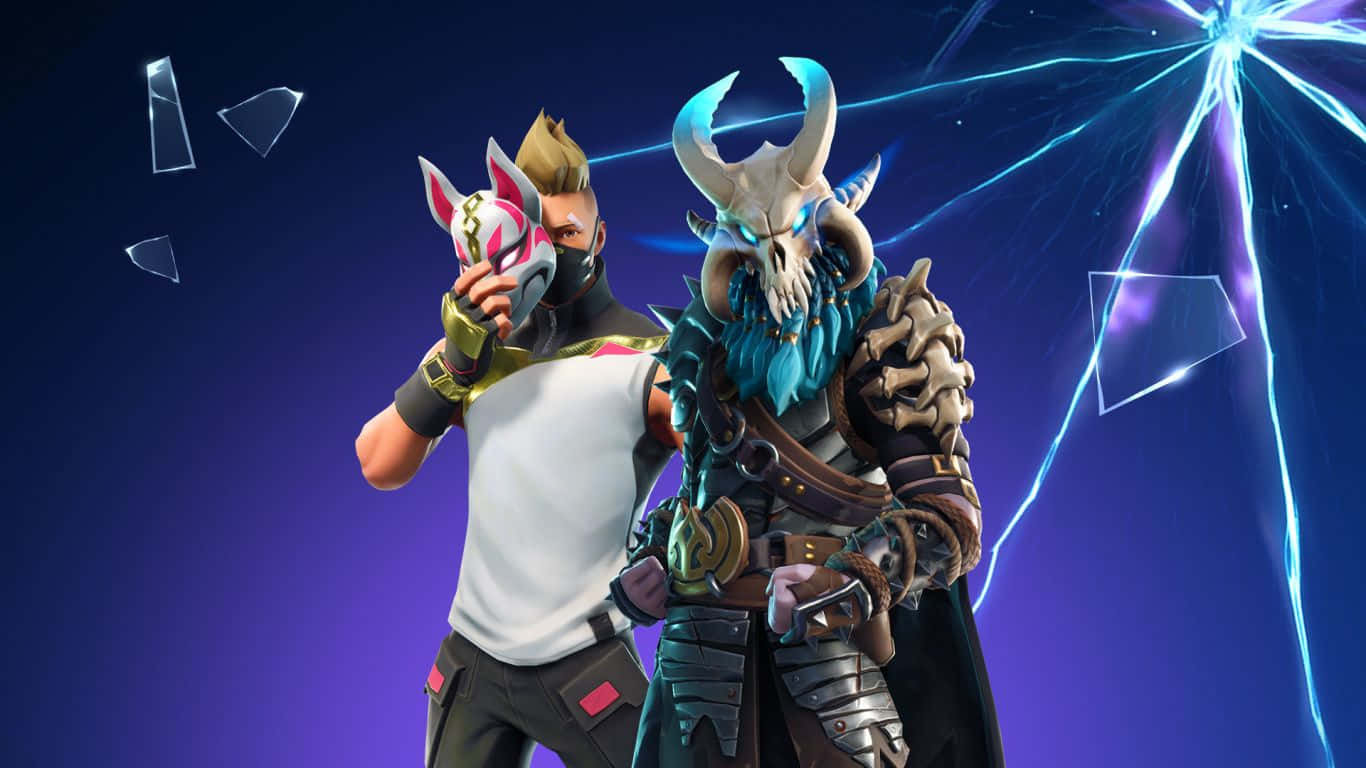 Drift And Ragnarok Fortnite 1366x768 Background