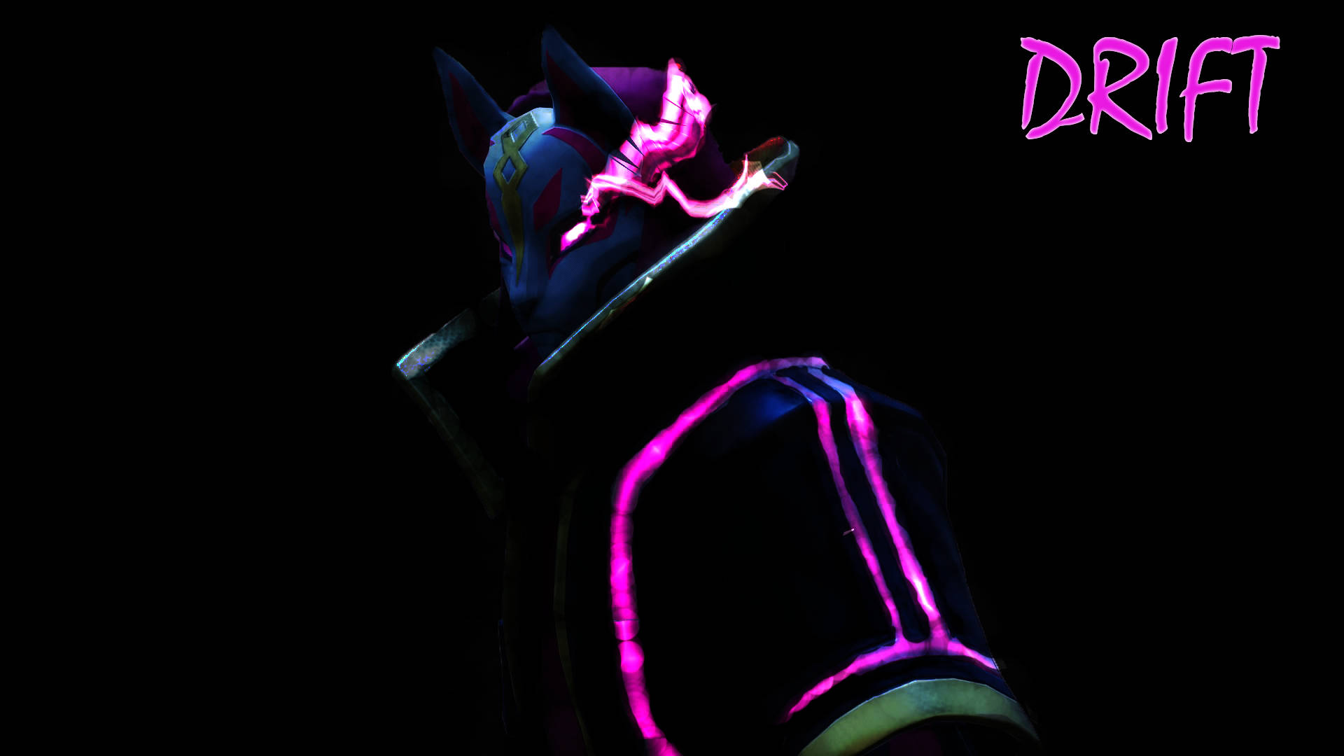 Drift Fortnite Neon Art Background