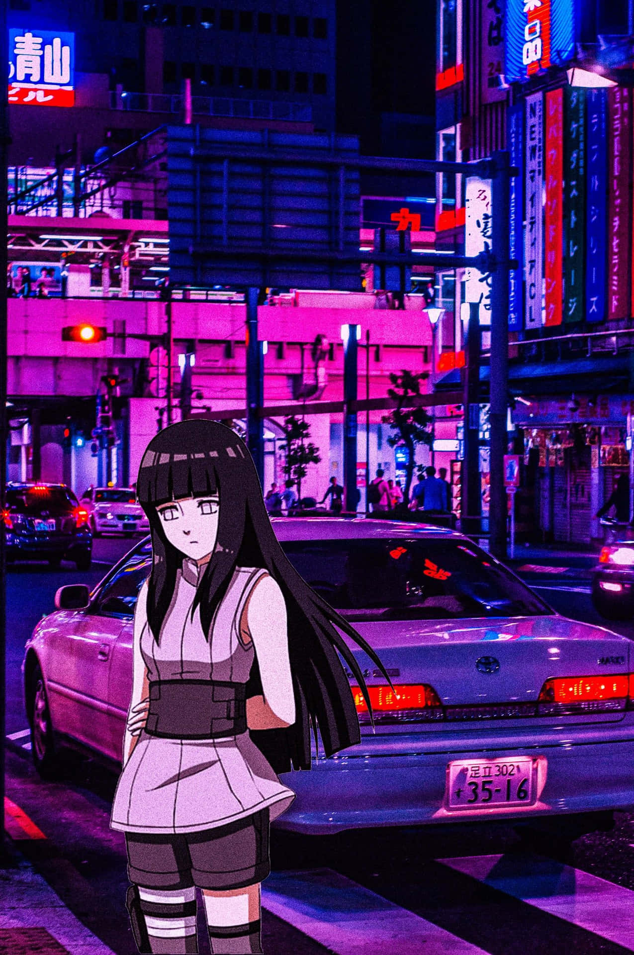 Drift Through The World Of Anime In Style Background