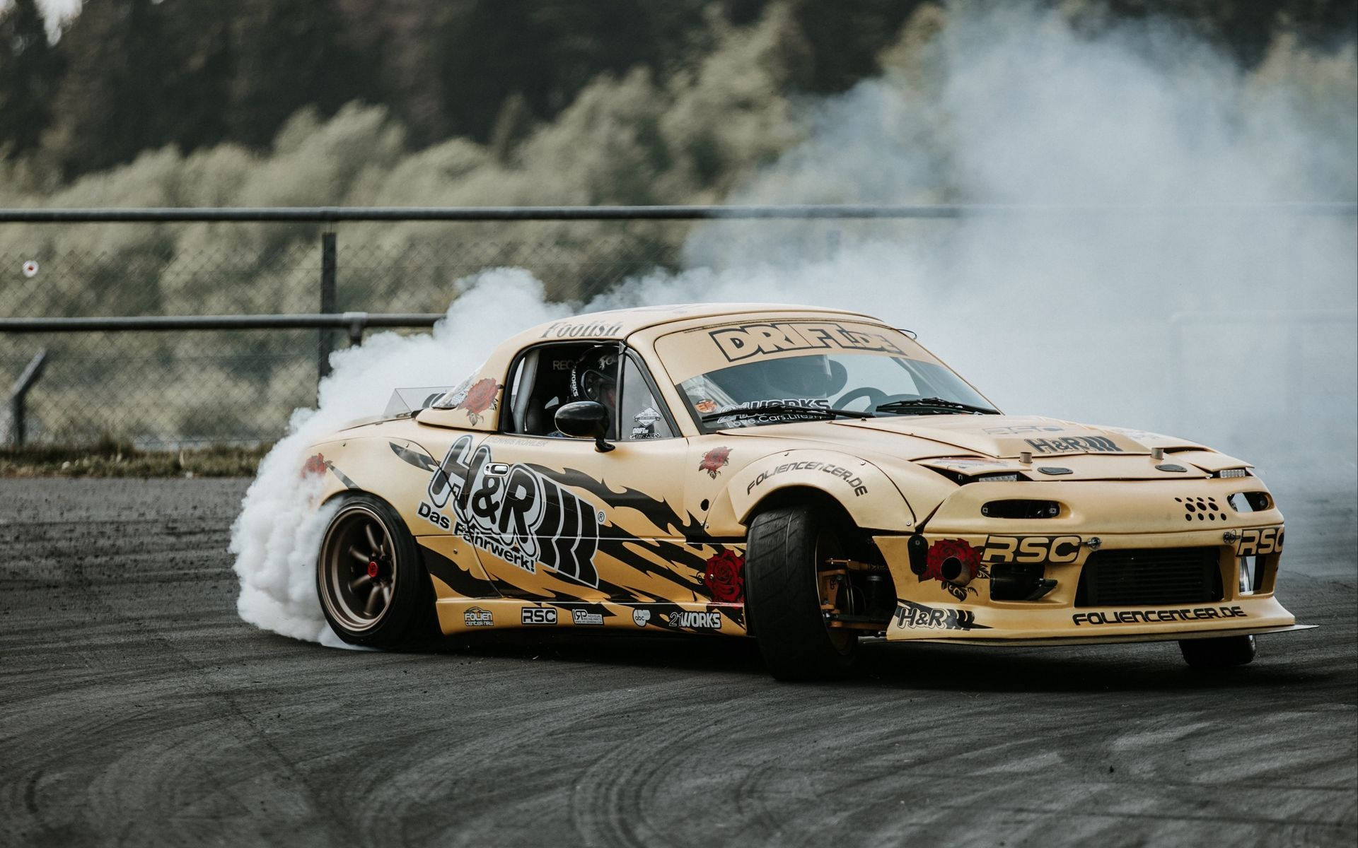 Drifting Yellow Jdm Cars