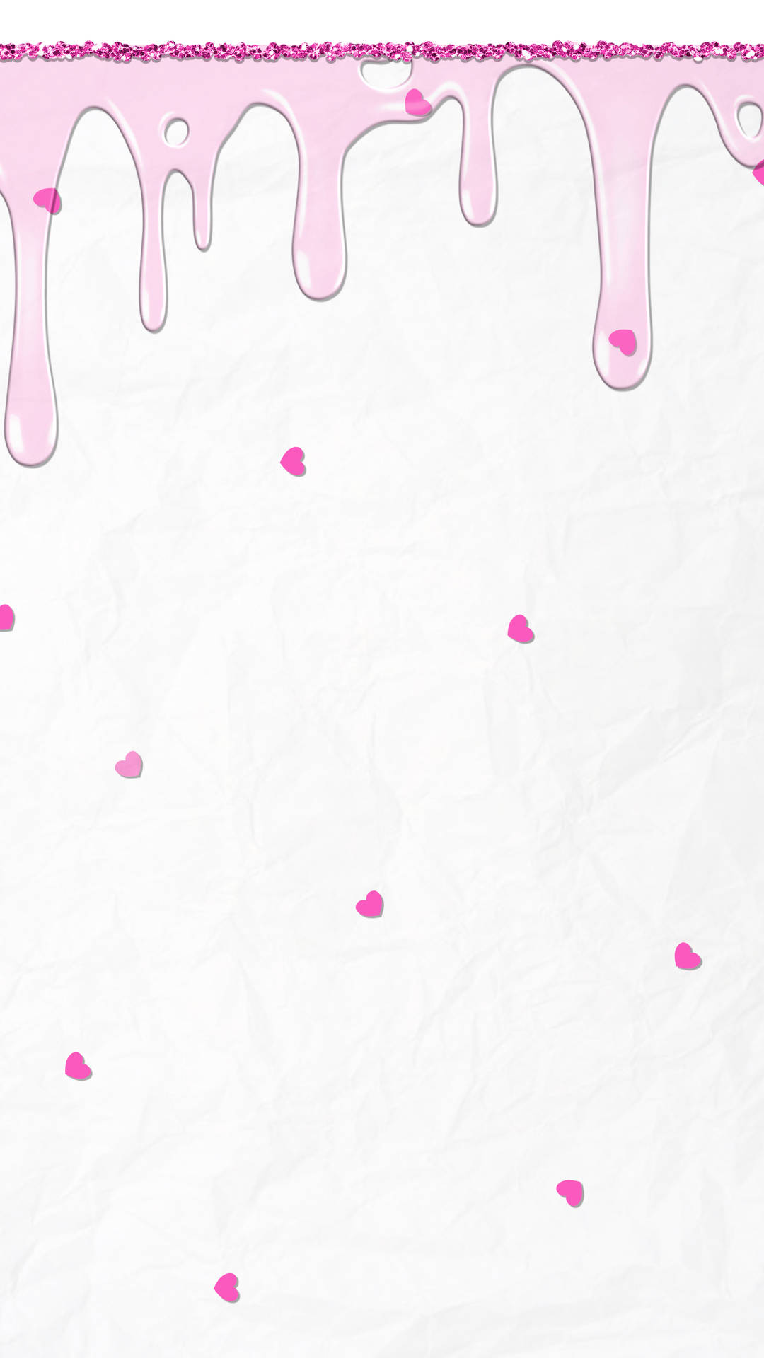 Dripping Pink And White Paint Background