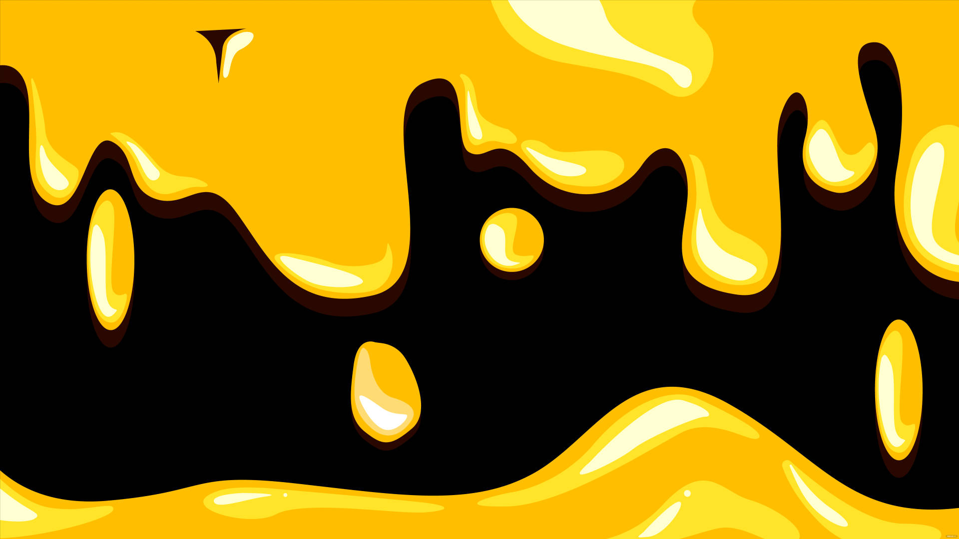 Dripping Plain Gold Liquids Background