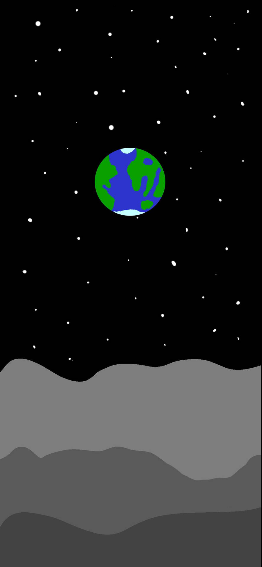 Drippy Earth In Space