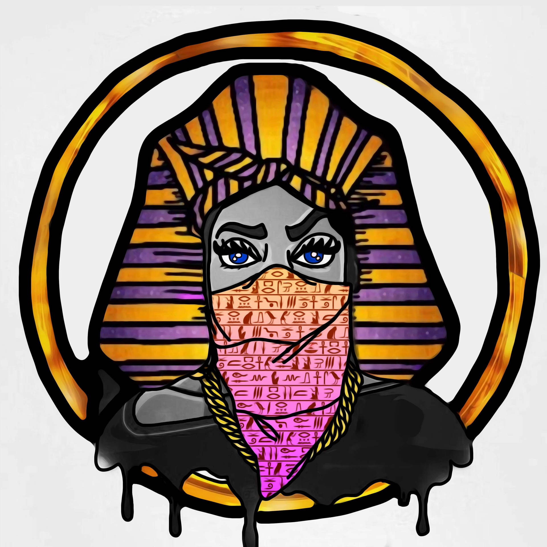 Drippy Egyptian Queen Background
