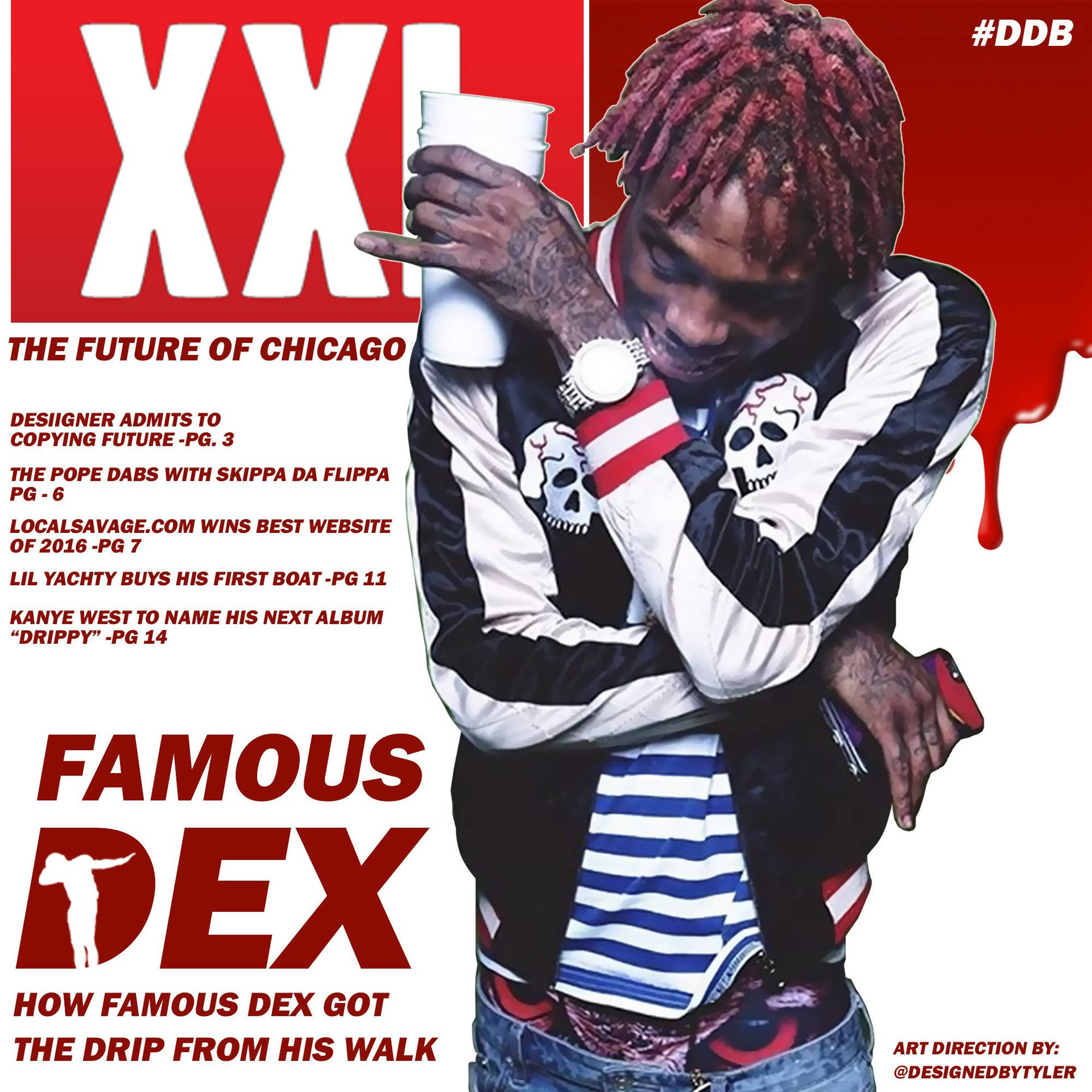 Drippy Famous Dex Background
