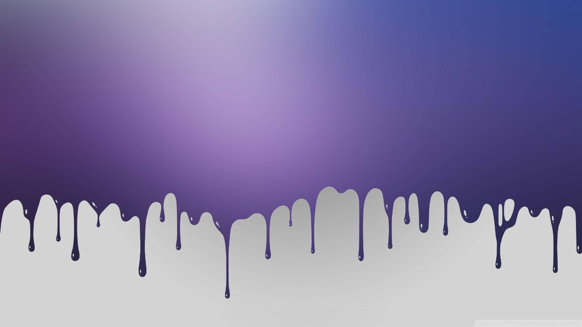 Drippy Matte Purple Paint Background