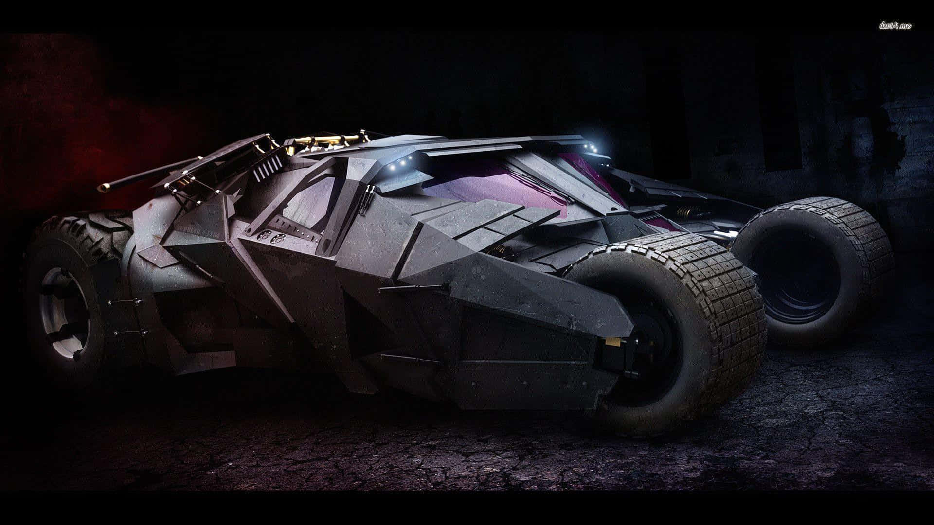 Drive Into Action With The Batmobile Desktop Wallpaper Background