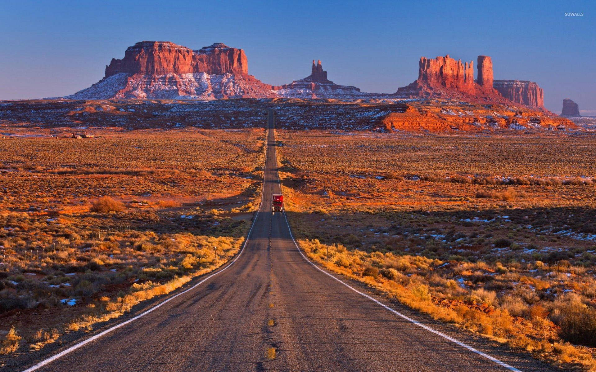 Driveway To Monument Valley Background