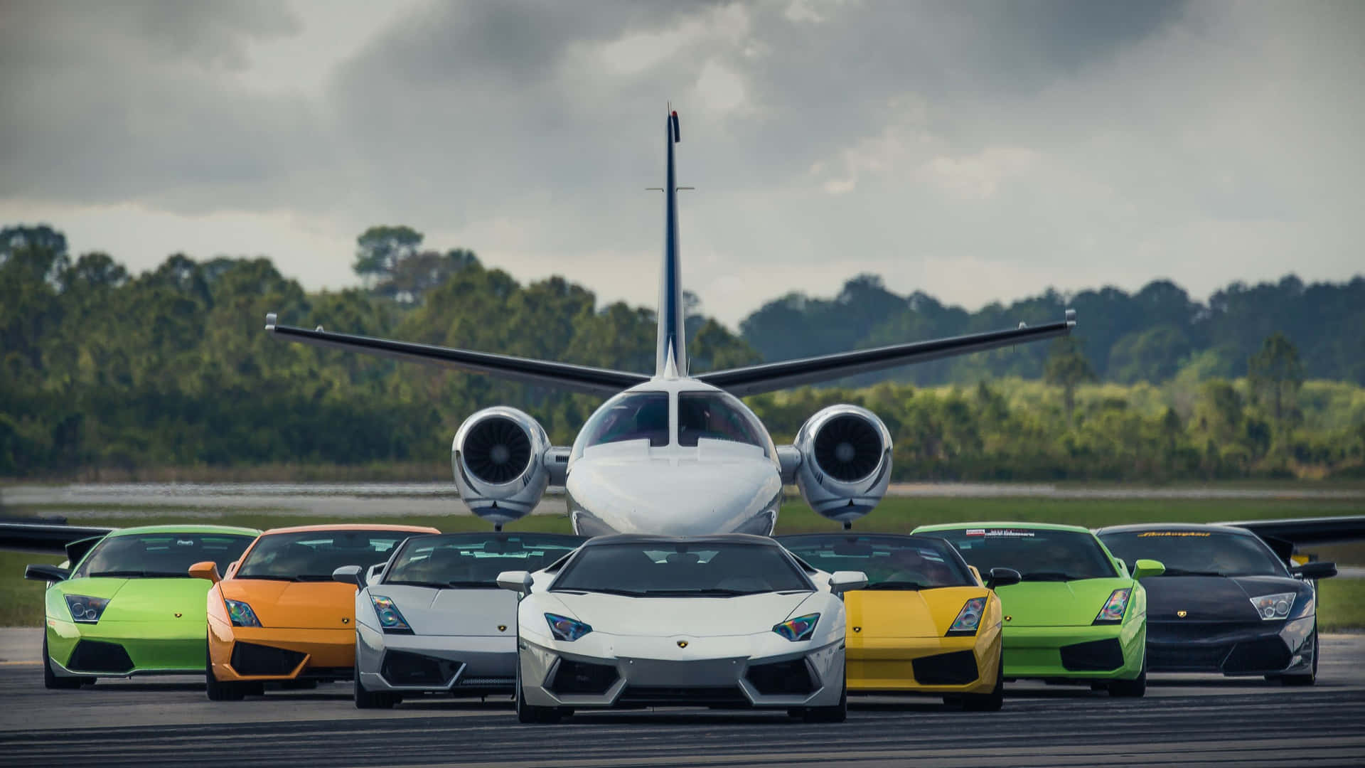 “driving On A Private Jet And Experiencing Luxury” Background