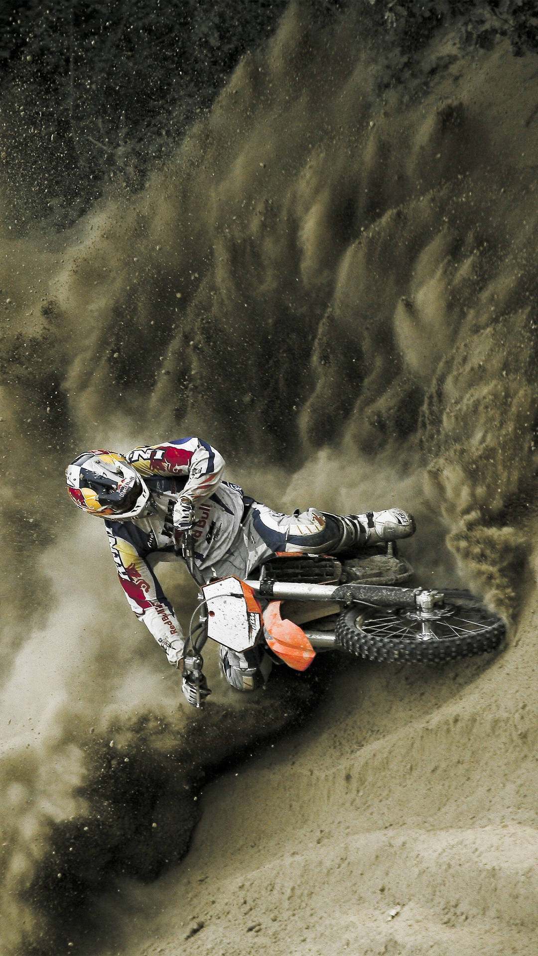 Driving On Sand Ktm Iphone Background