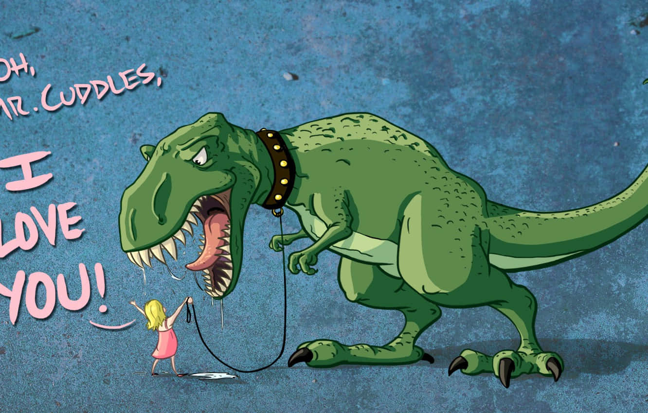 Droll Dinosaur Background