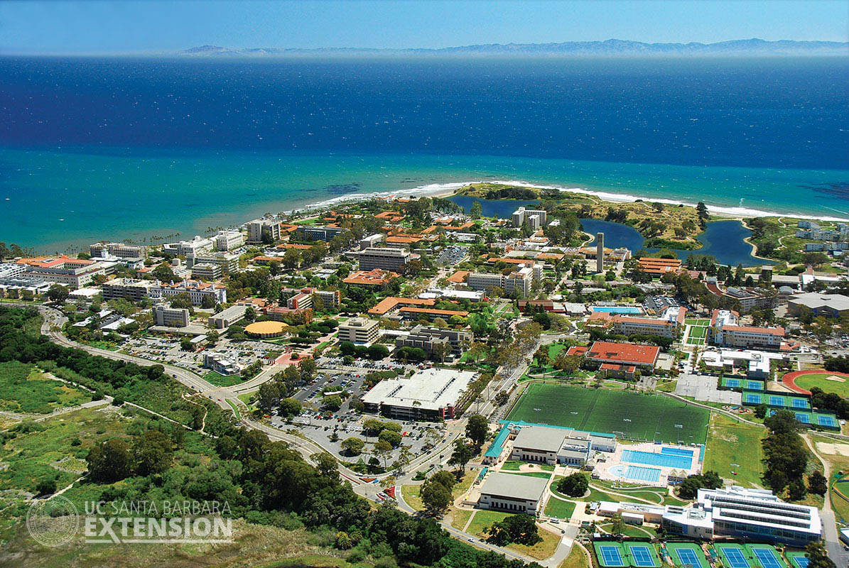 Drone Shot Ucsb Campus Background