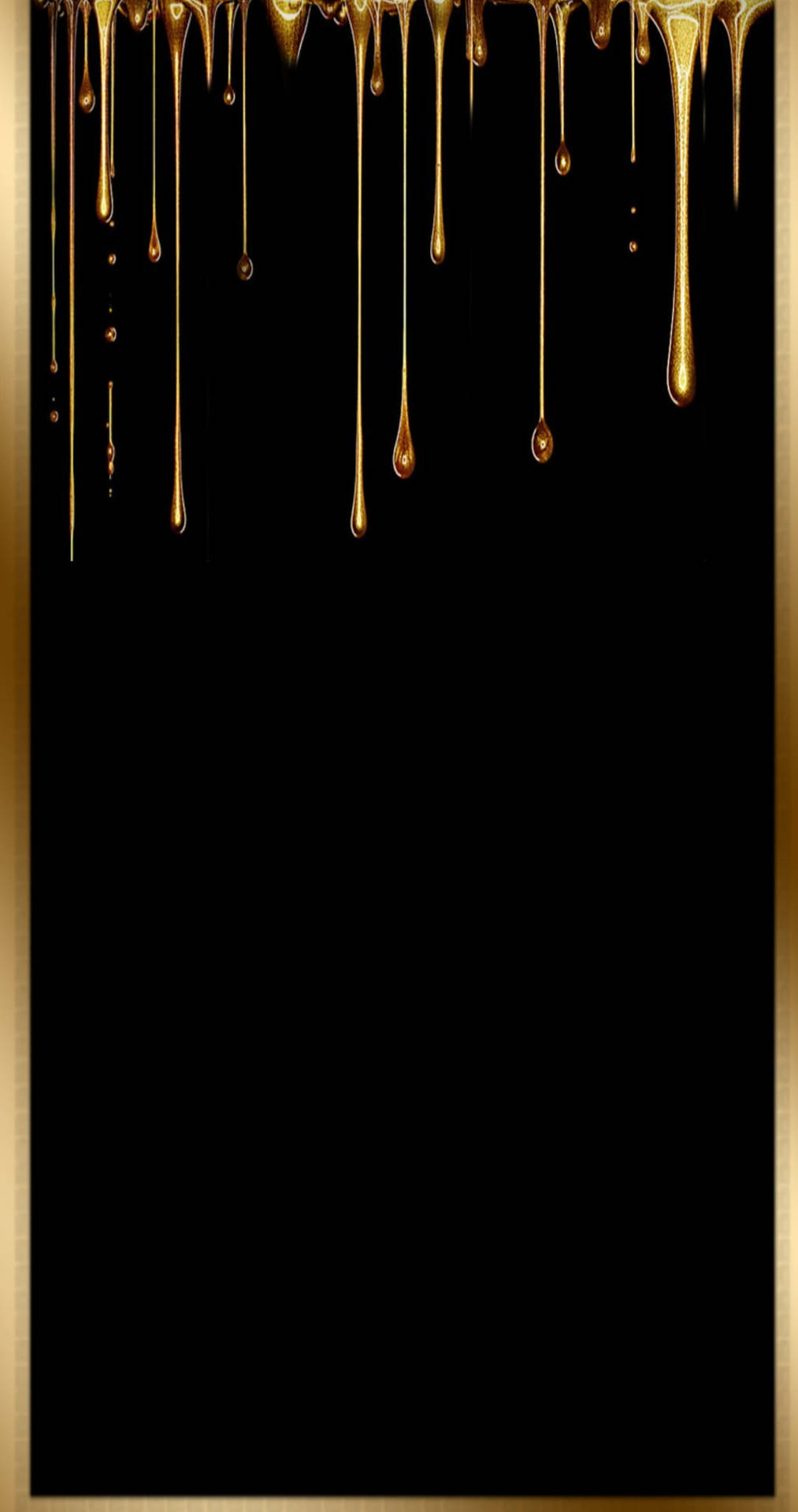 Droplets Black And Gold Iphone Background