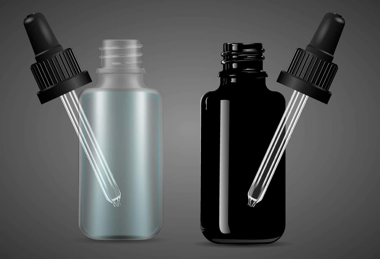 Dropper Bottle Mockup Template Background