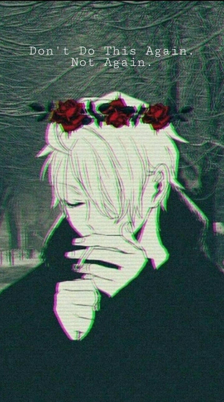 Drowning In Emotion - Anime Depression Aesthetic Background