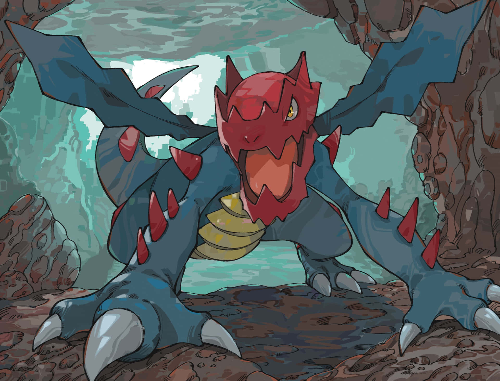 Druddigon Cave Dominance Background