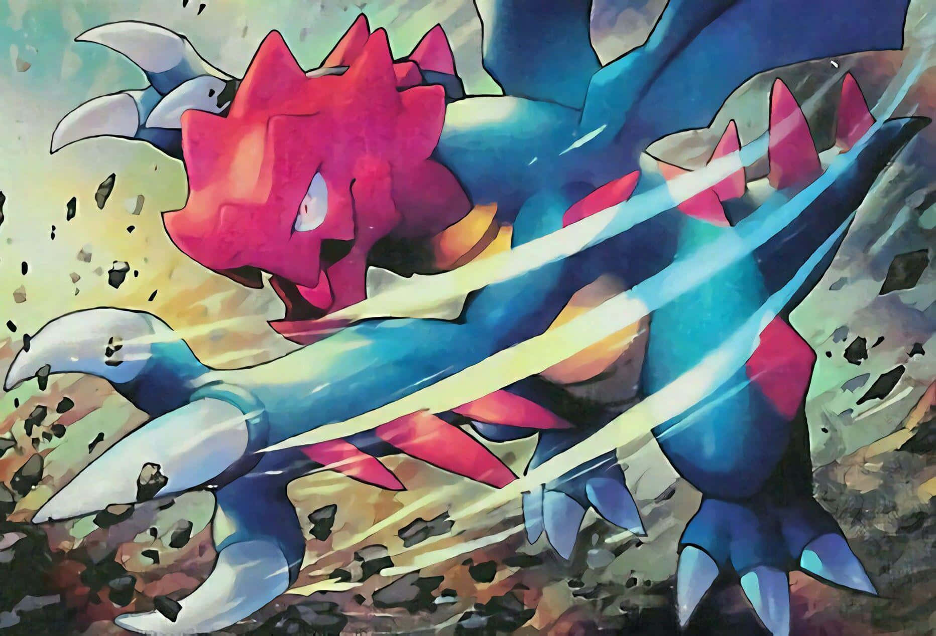 Druddigon Dragon Pokemon Artwork Background