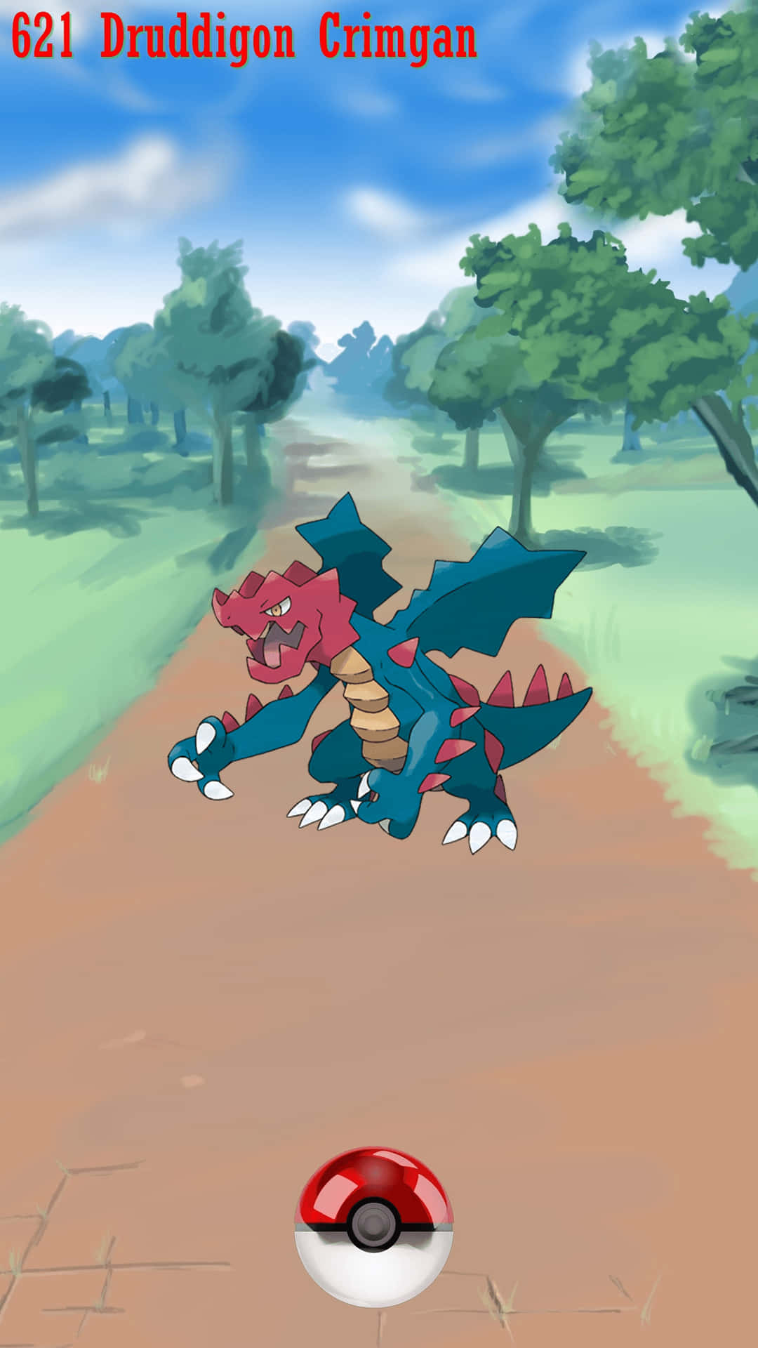 Druddigon Pokemon Encounter Background