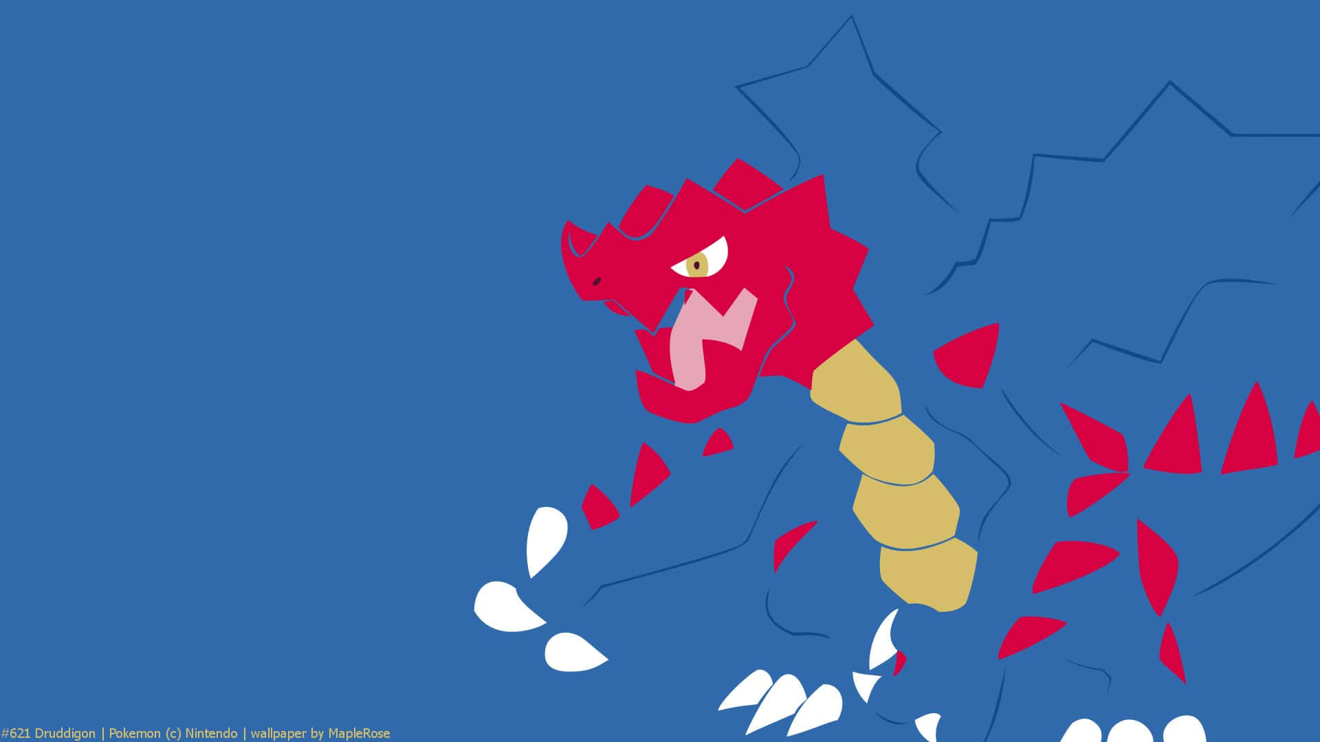 Druddigon Pokemon Fan Art Wallpaper