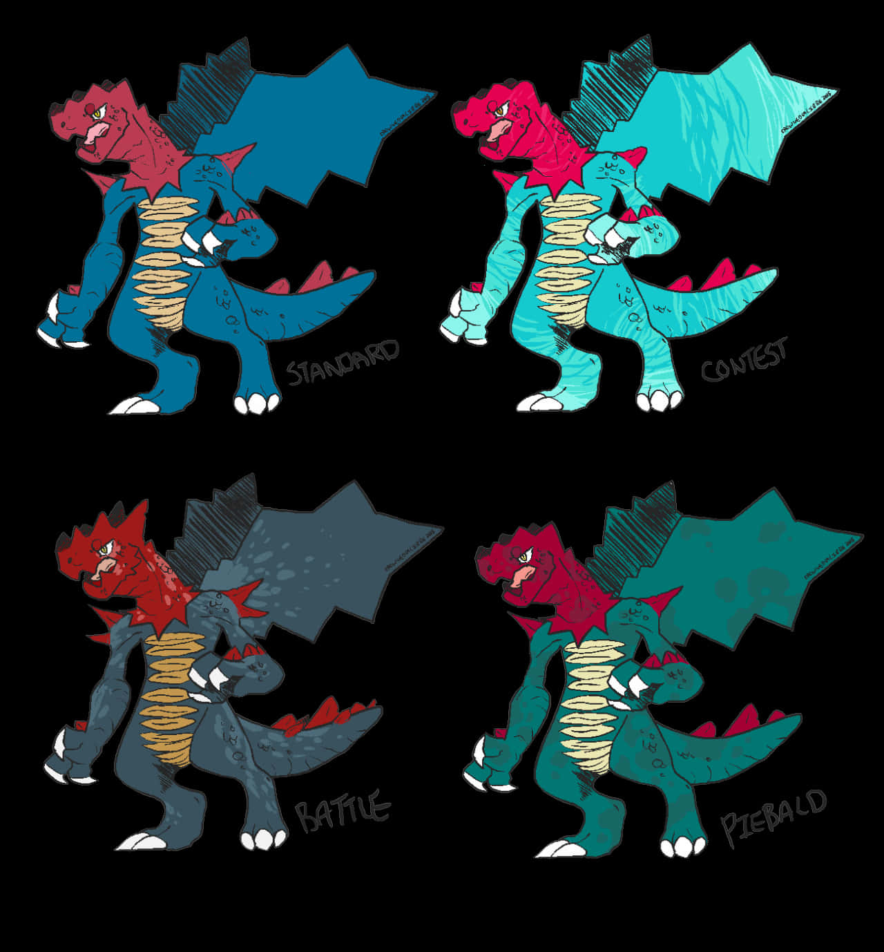 Druddigon_ Variations_ Artwork Background