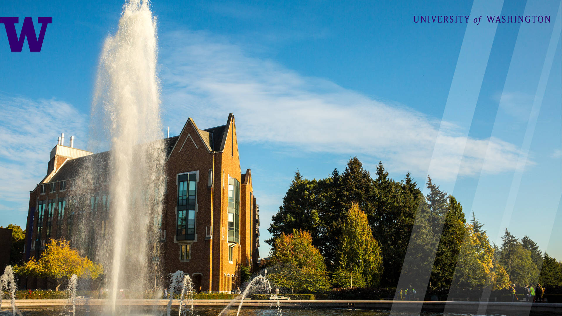 Drumhellet Fountain At University Of Washington Background