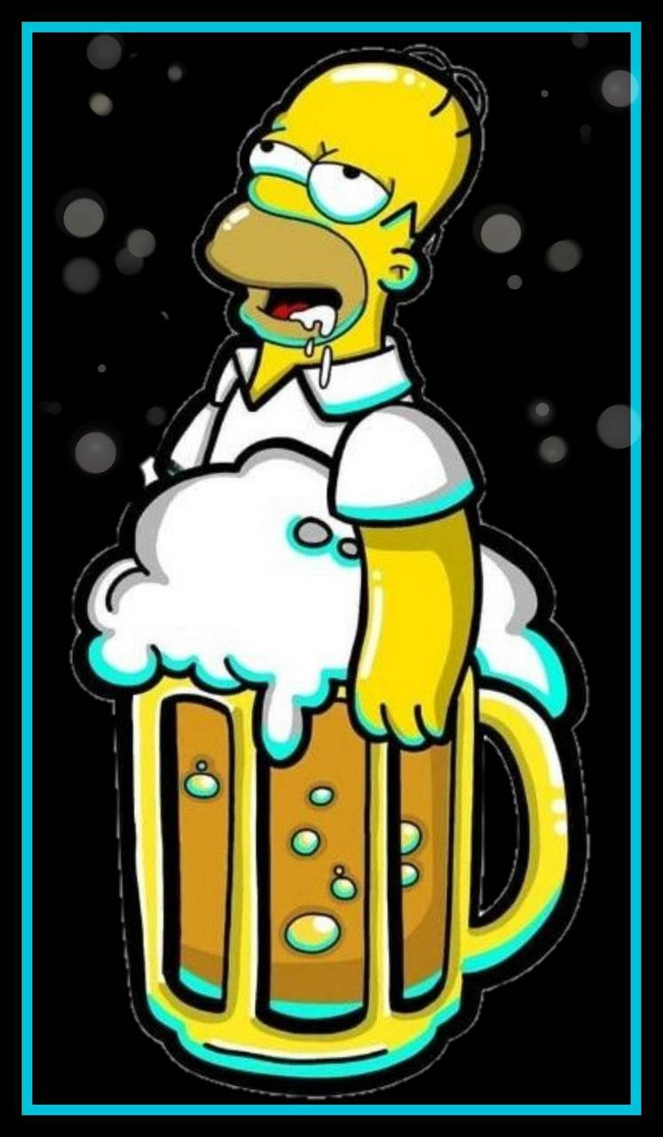 Drunk Homer Simpson Funny Background