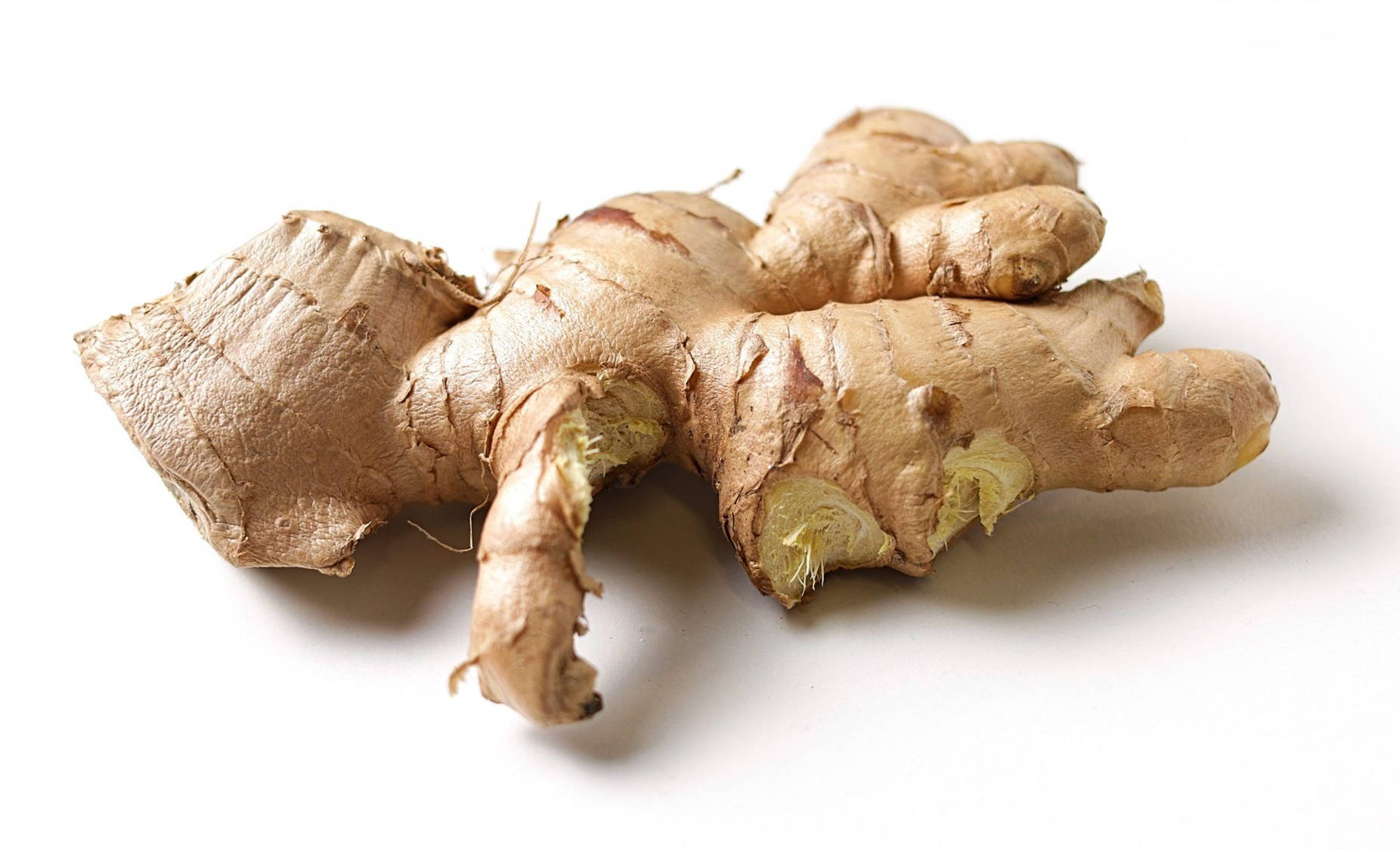 Dry Ginger Rhizome Vegetable Still Background