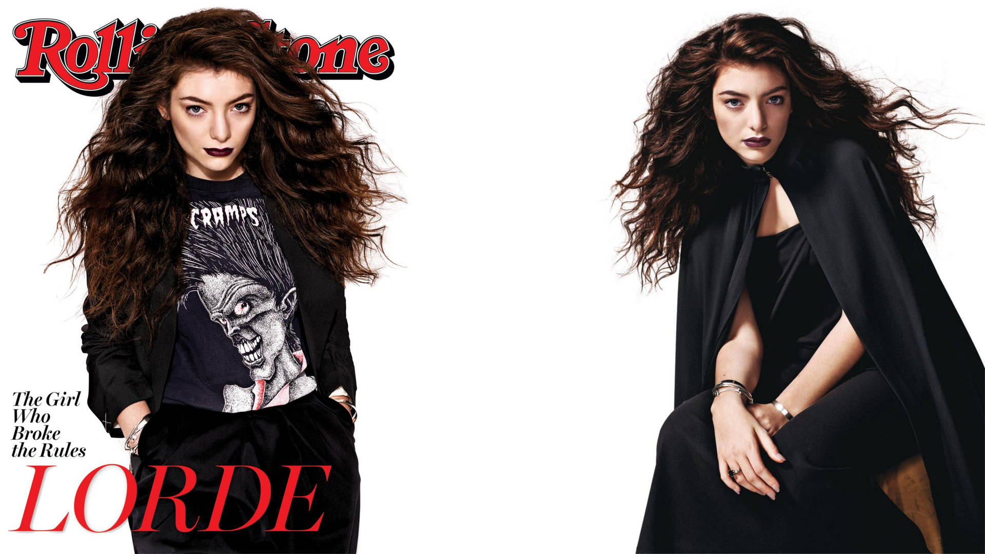 Dual Lorde Rolling Stone Shoot Background