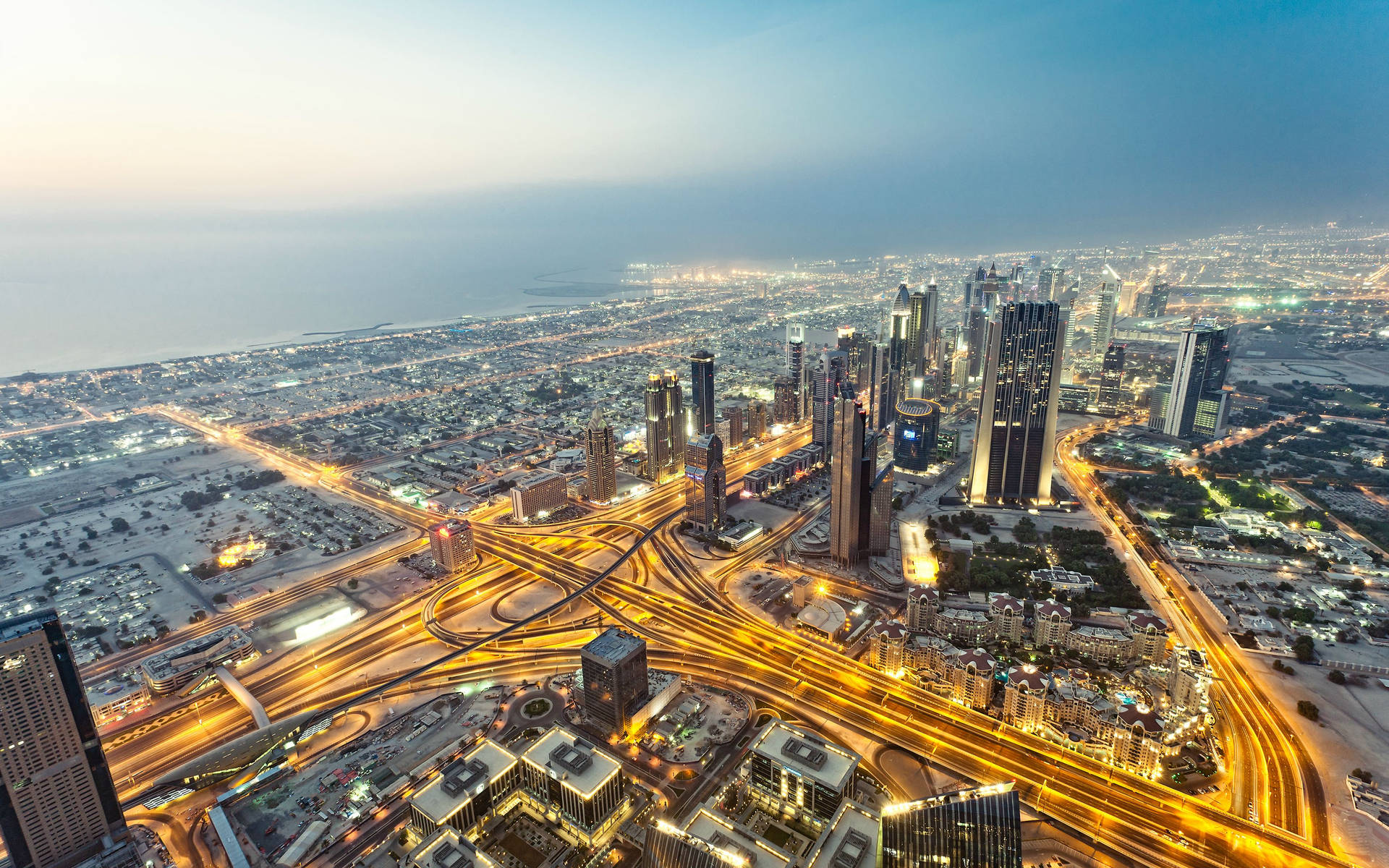 Dubai 4k Bright City Background