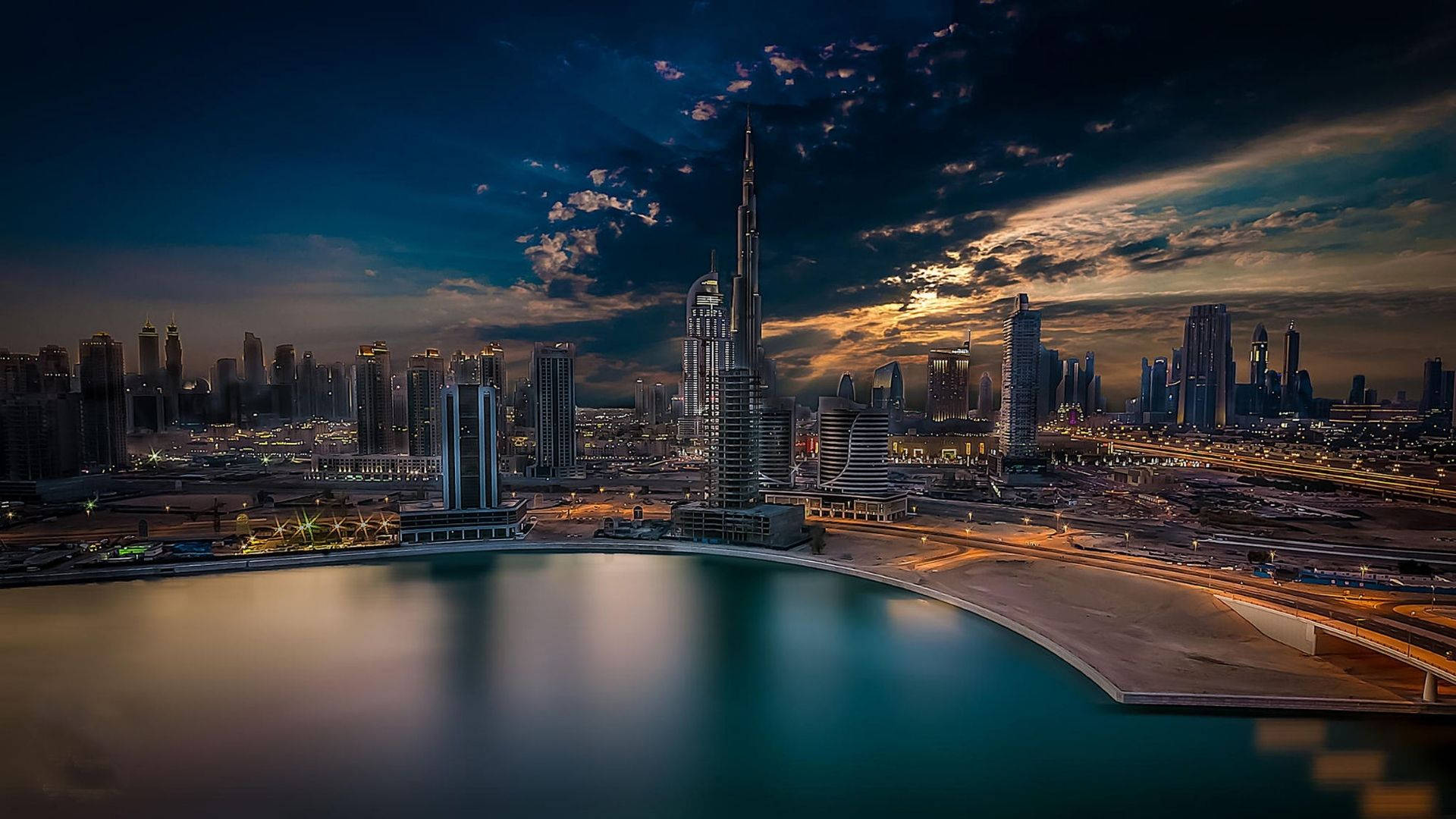 Dubai Dark Sky Background
