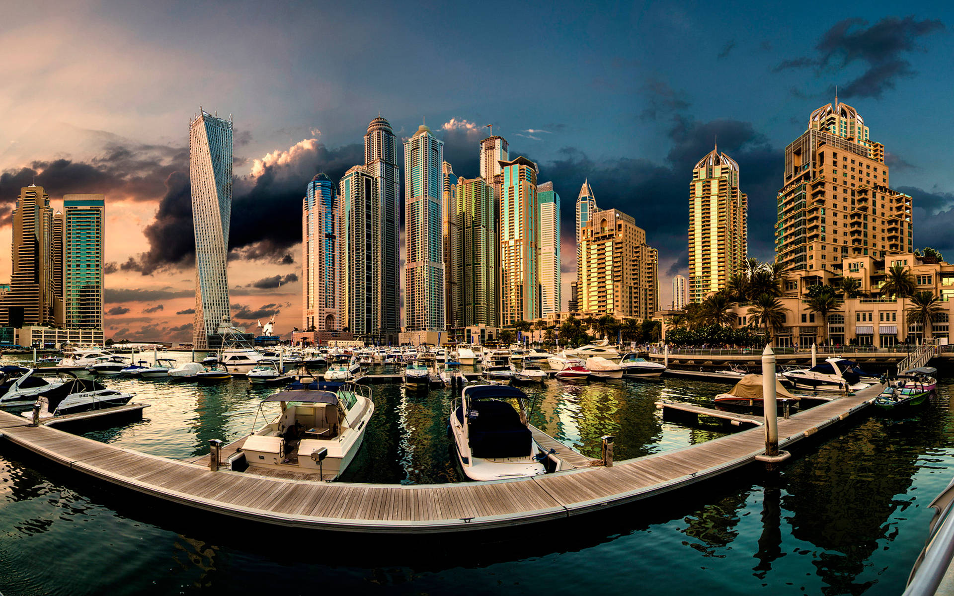 Dubai Dock Hd Landscape Desktop