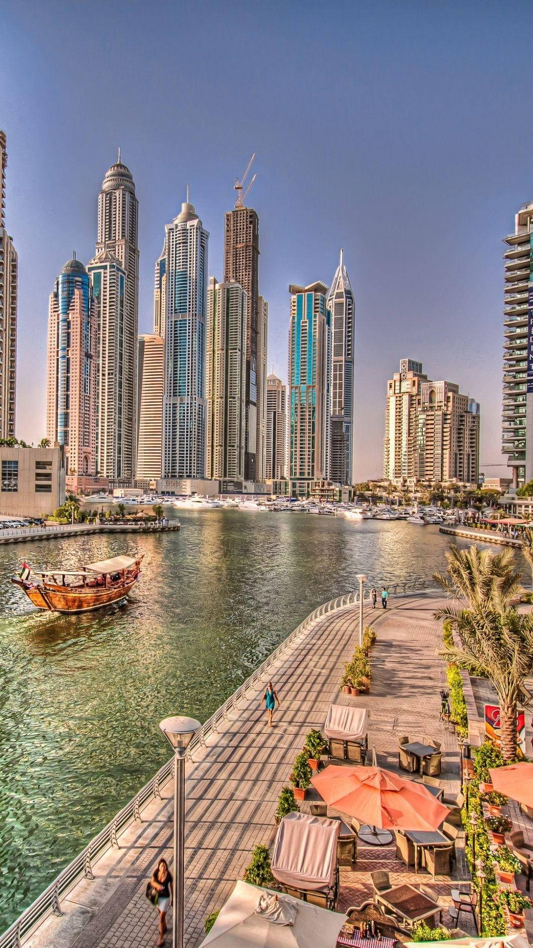 Dubai Riverside Background
