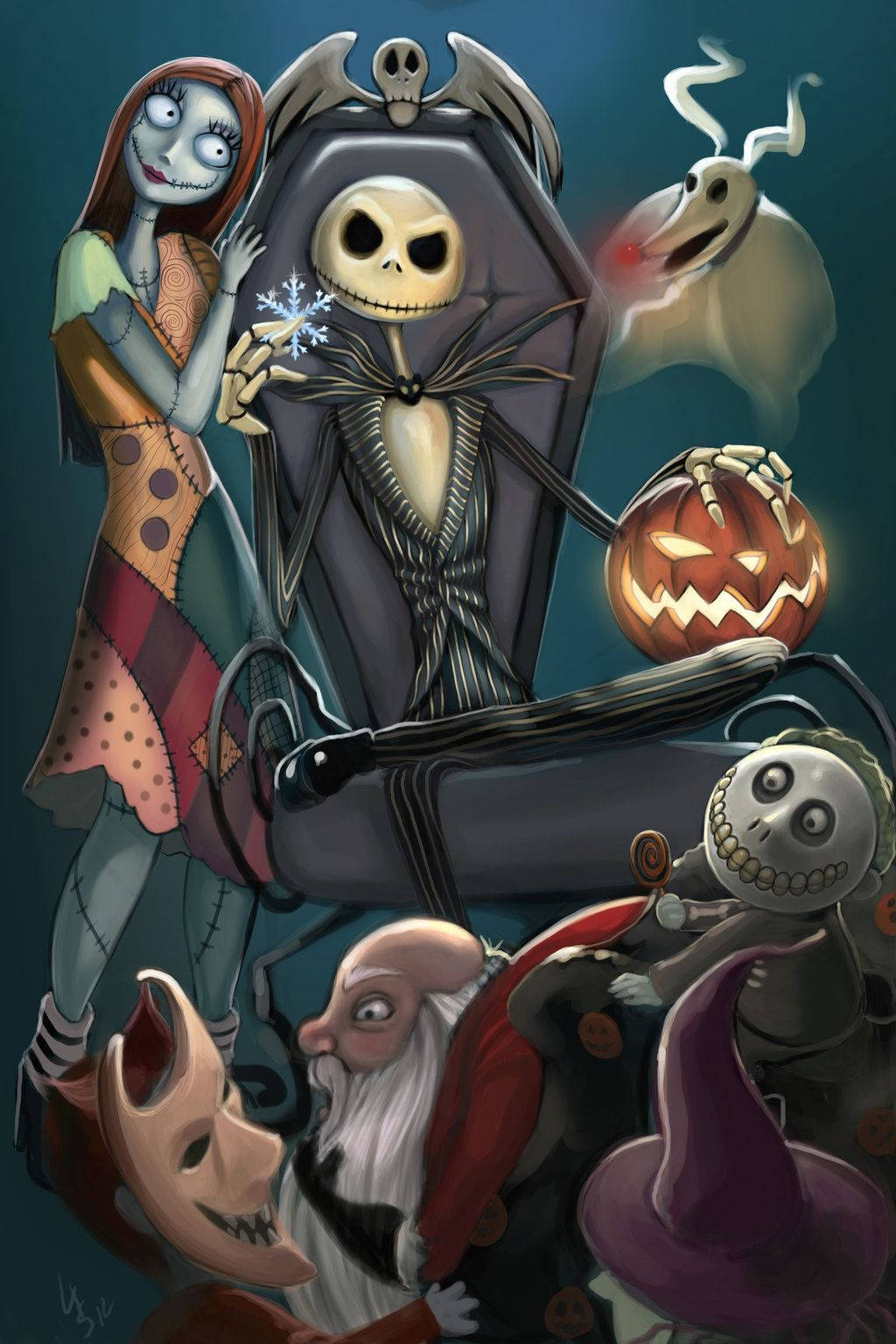 Dubious Jack The Nightmare Before Christmas Background