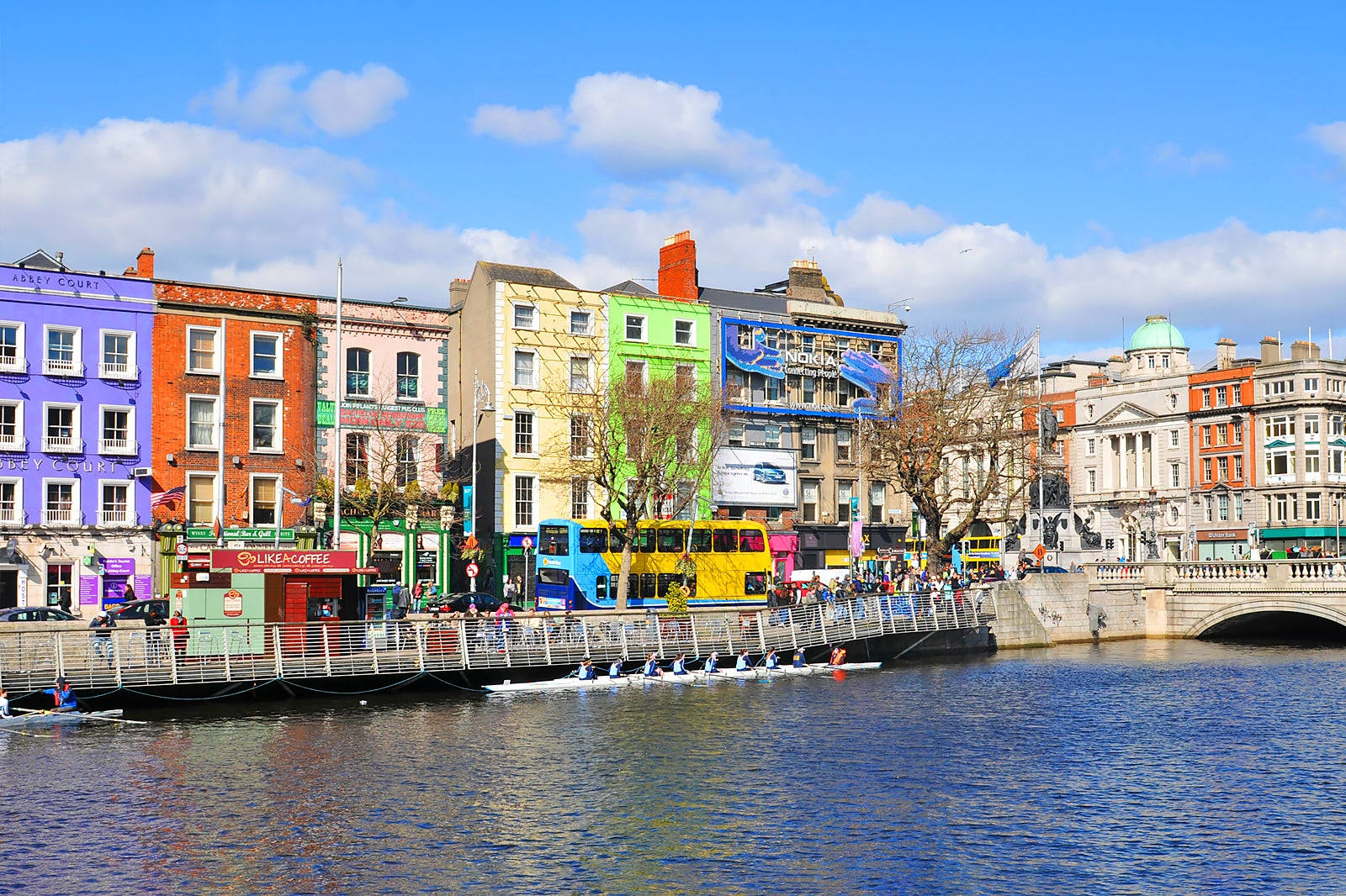 Dublin Colorful Buildings Background