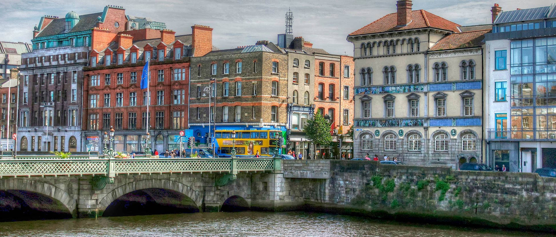 Dublin Panoramic View Background