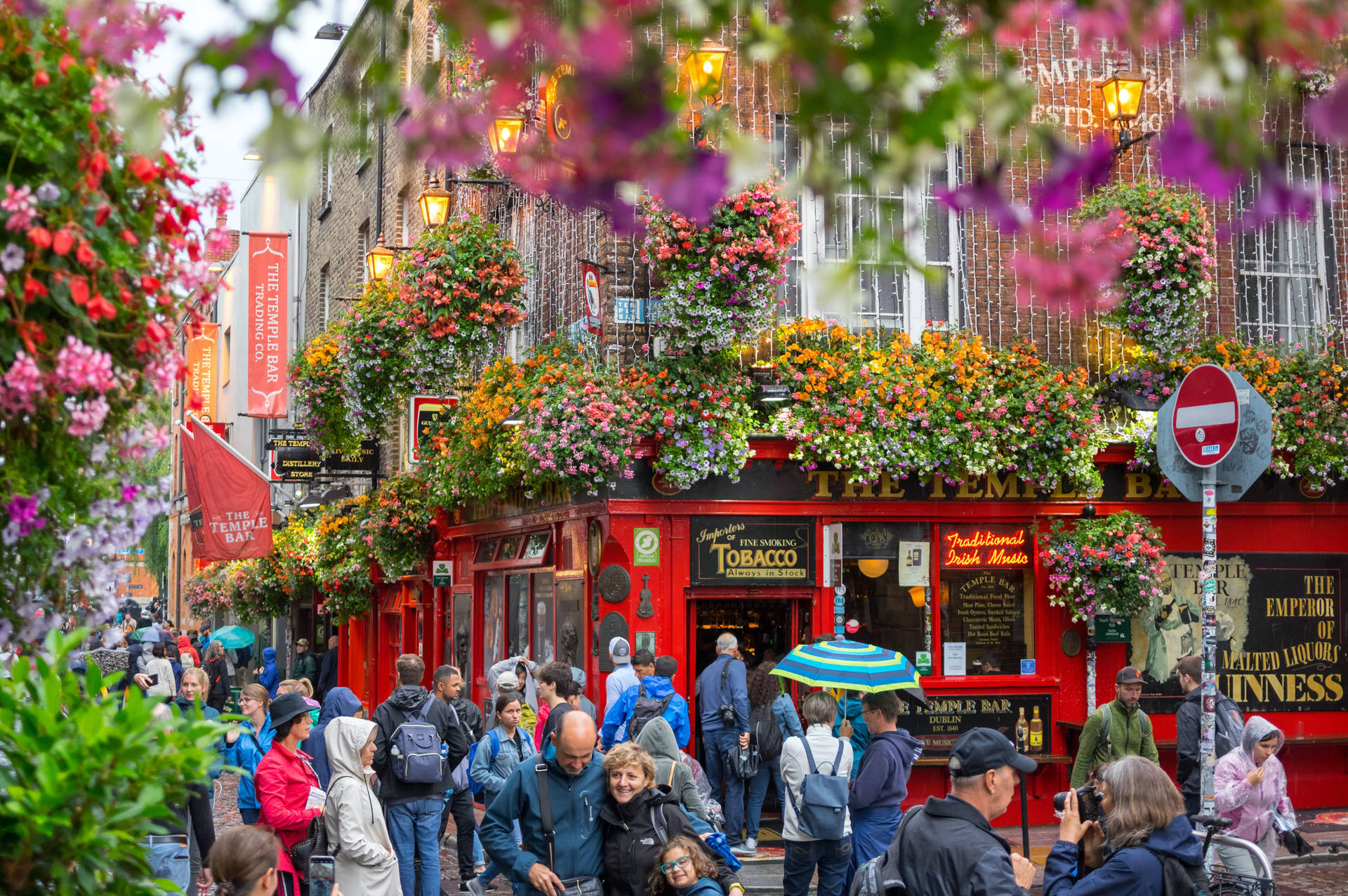 Dublin Vibrant Street Background