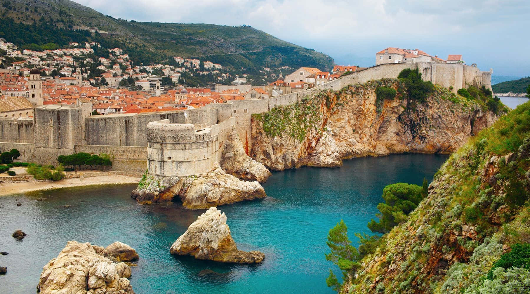 Dubrovnik Ancient City Of Croatia Background