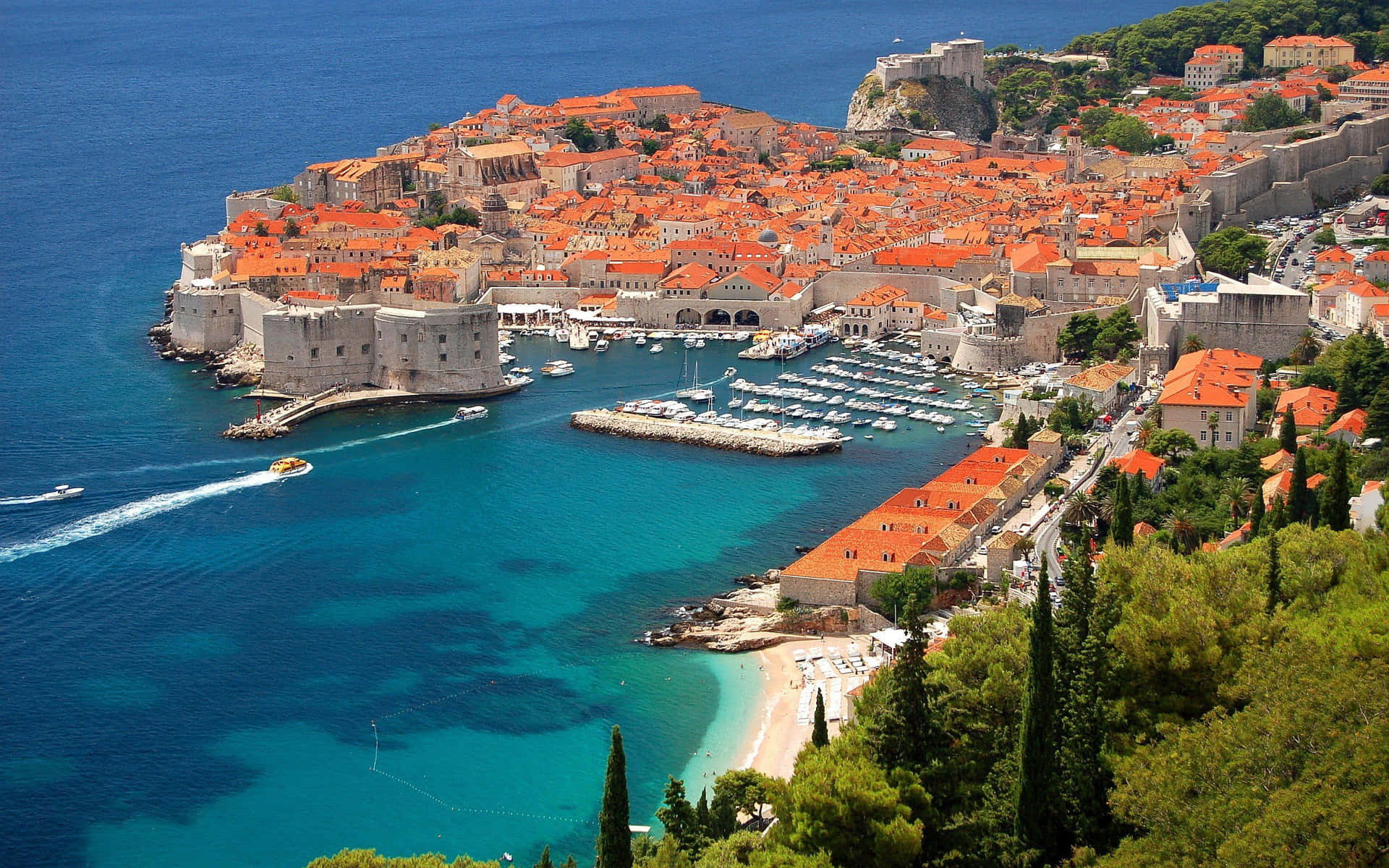 Dubrovnik City Entrance Background