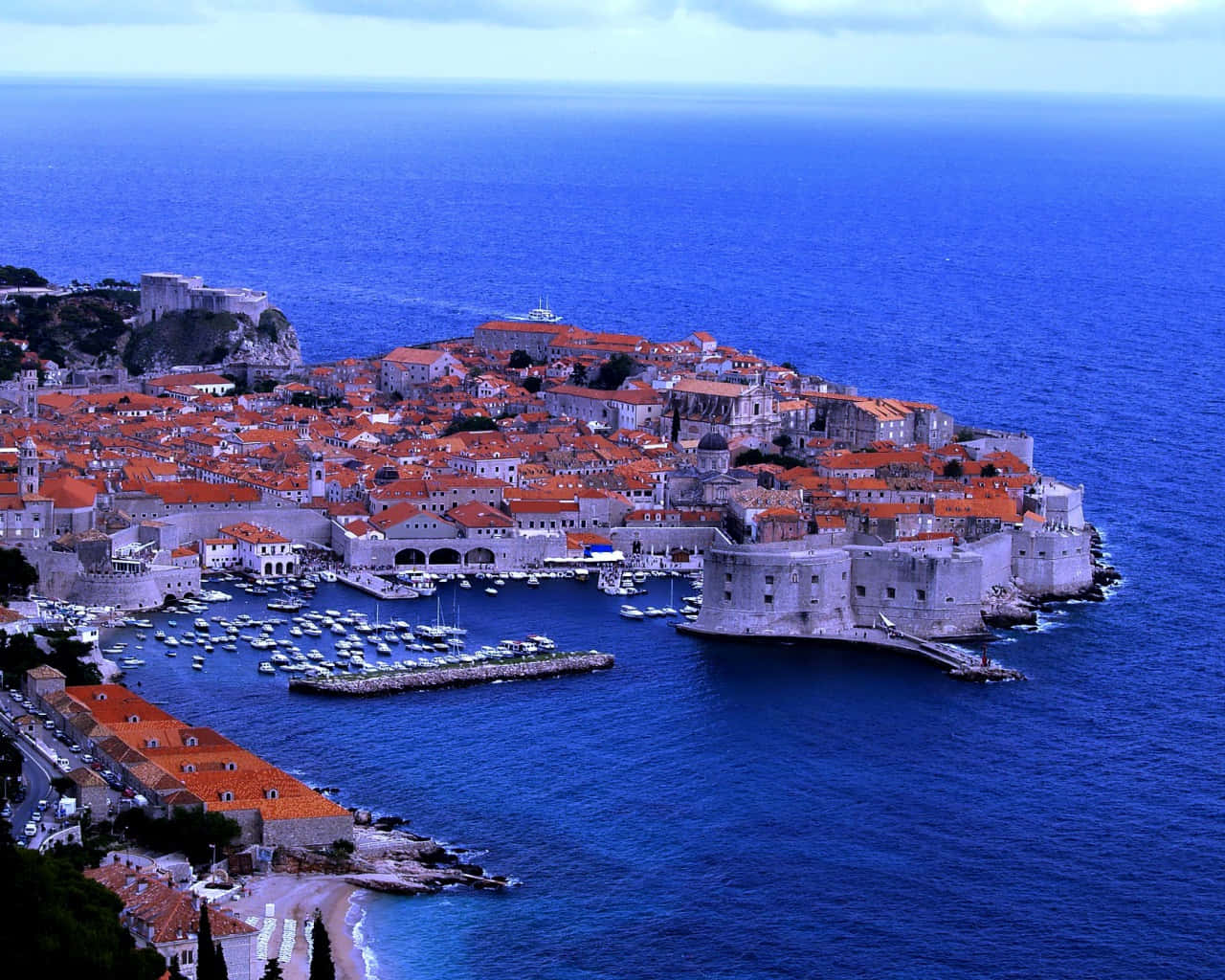 Dubrovnik Mediterranean Ancient City Background