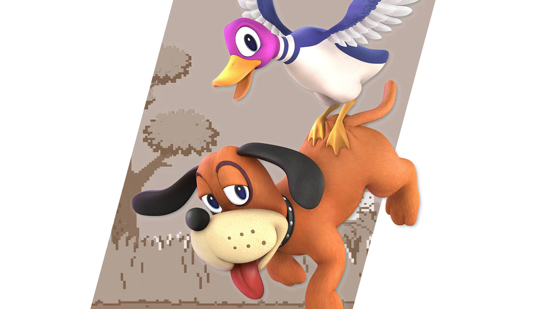 Duck Hunt Carried Dog Background