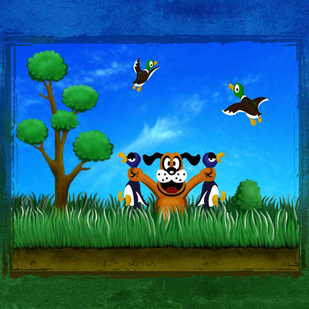 Duck Hunt Digital Painting Background