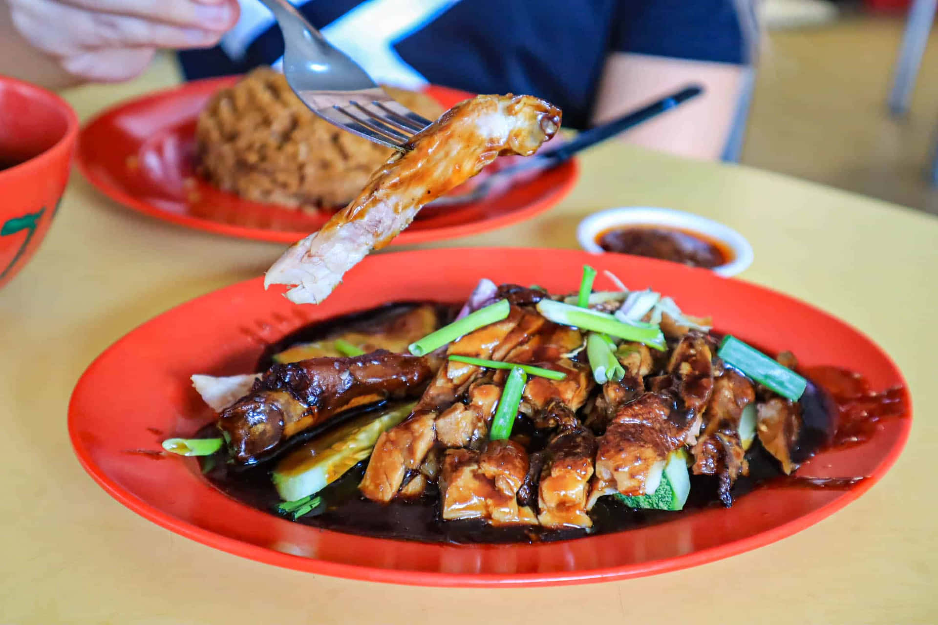 Duck Rice At Hin Hollywood Canteen Background