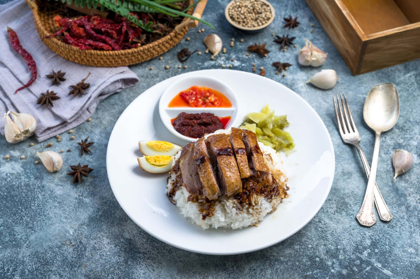 Duck Rice At Swatow Bai Le Teochew Braised Duck Background