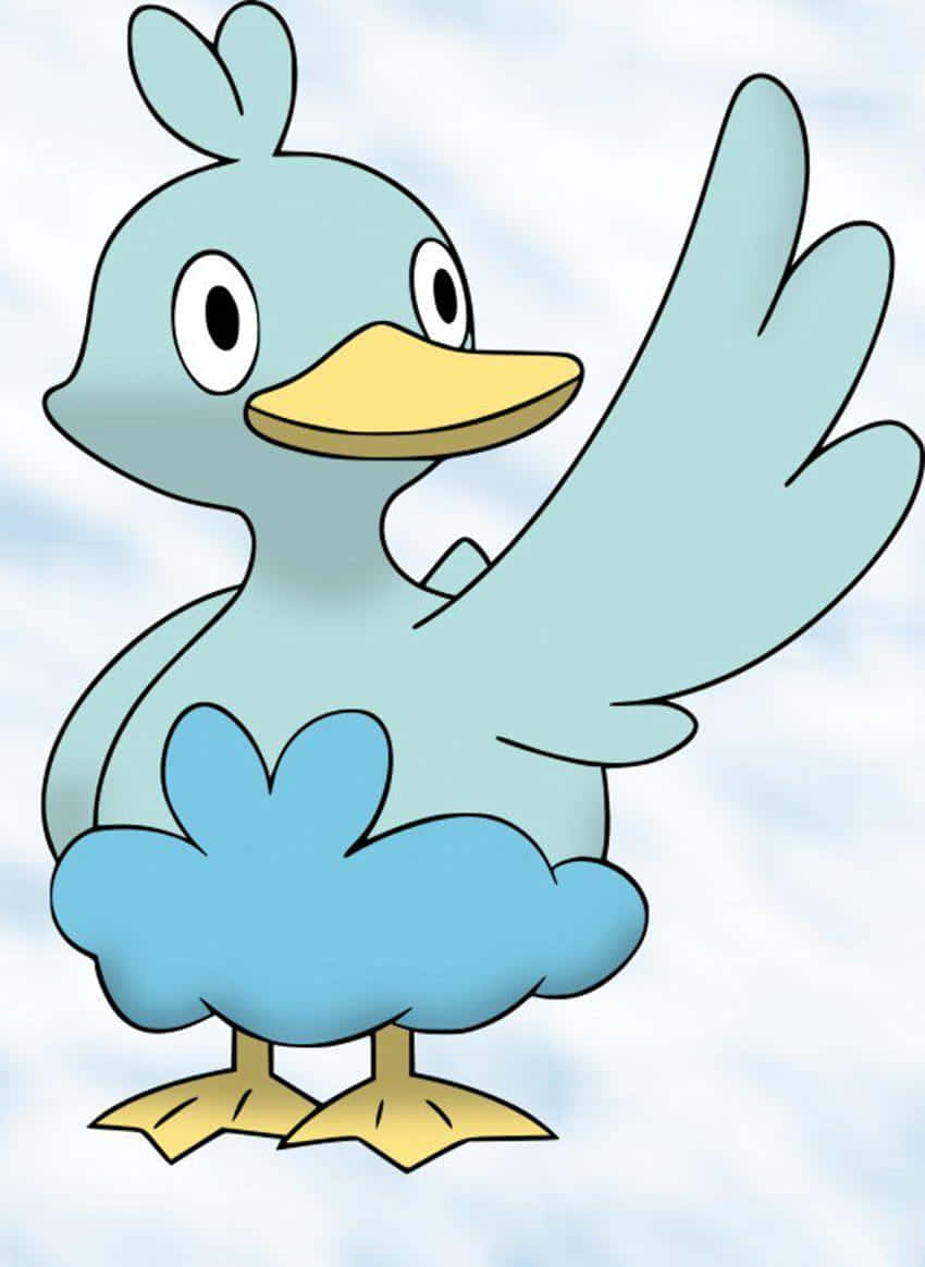 Ducklett On Marble-like Background Background