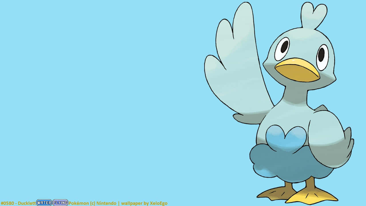 Ducklett Soaring High In The Sky Background