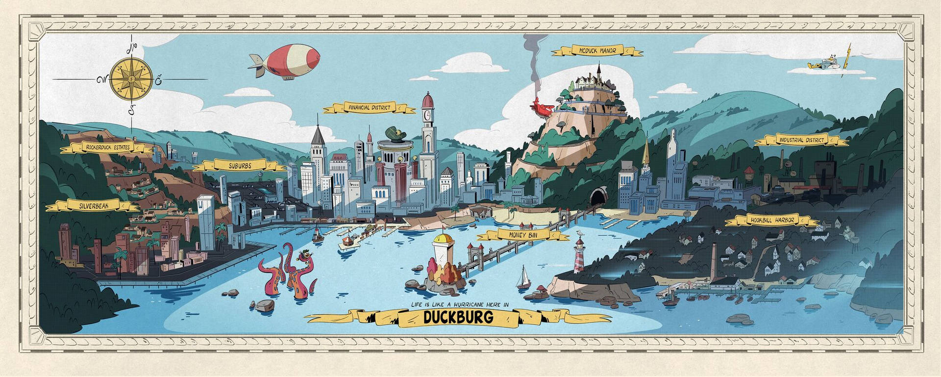 Ducktales Town Background