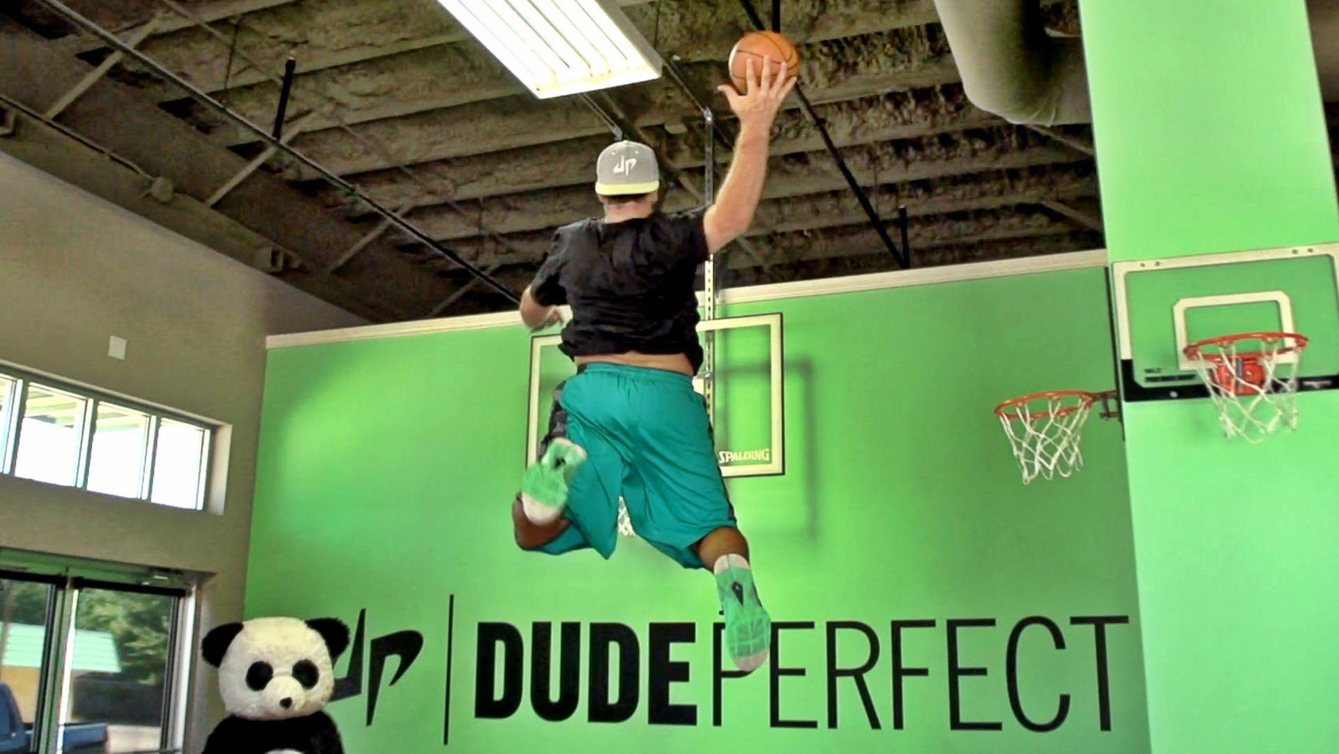 Dude Perfect Basketball Panda Background