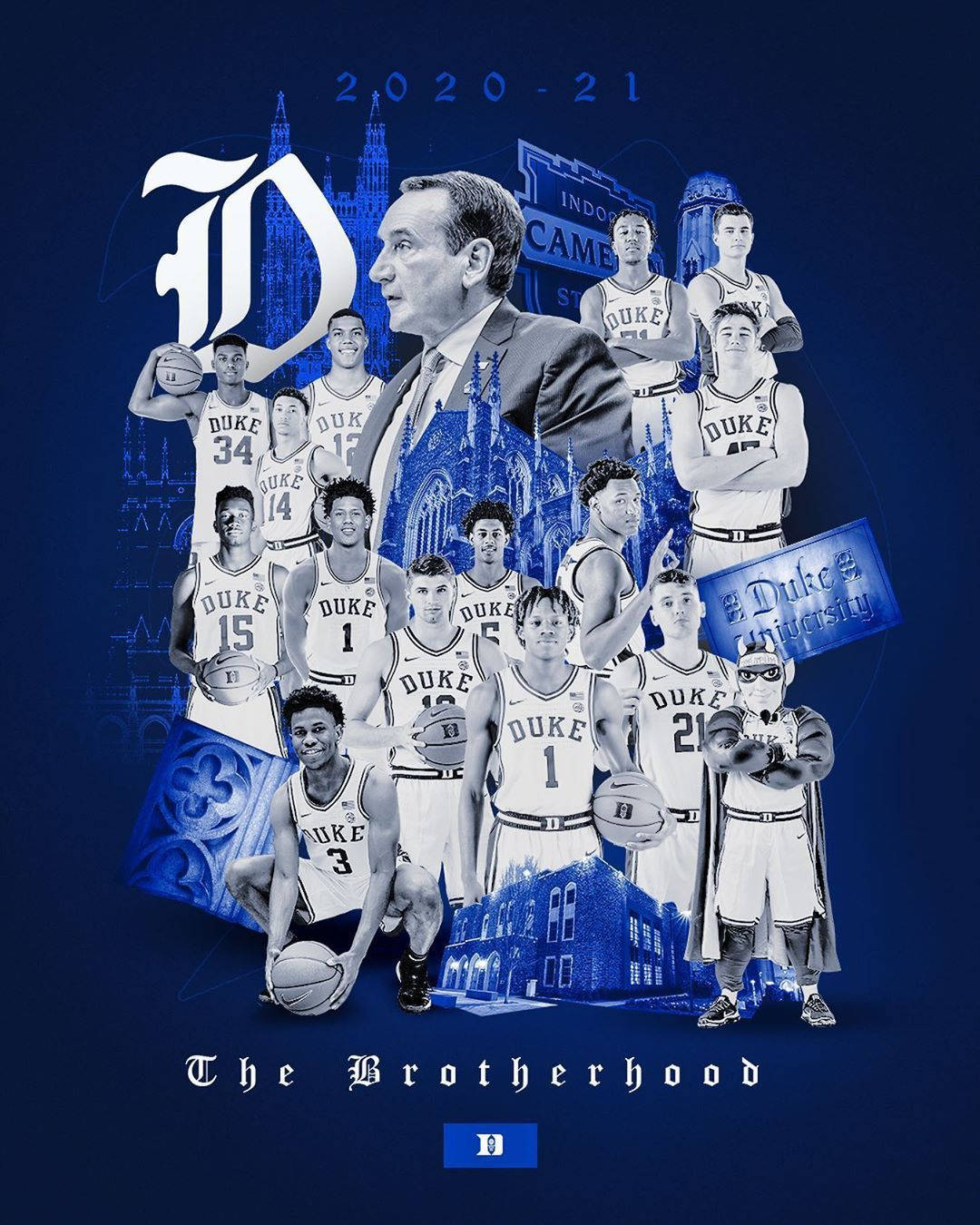 Duke Blue Devils Brotherhood Poster Background