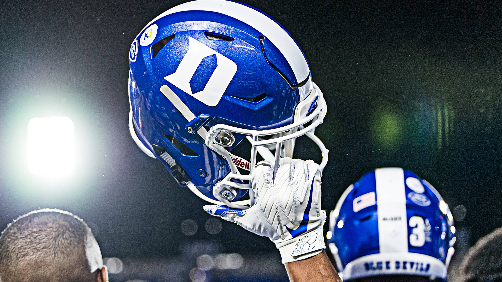 Duke Blue Devils Football Helmet Background
