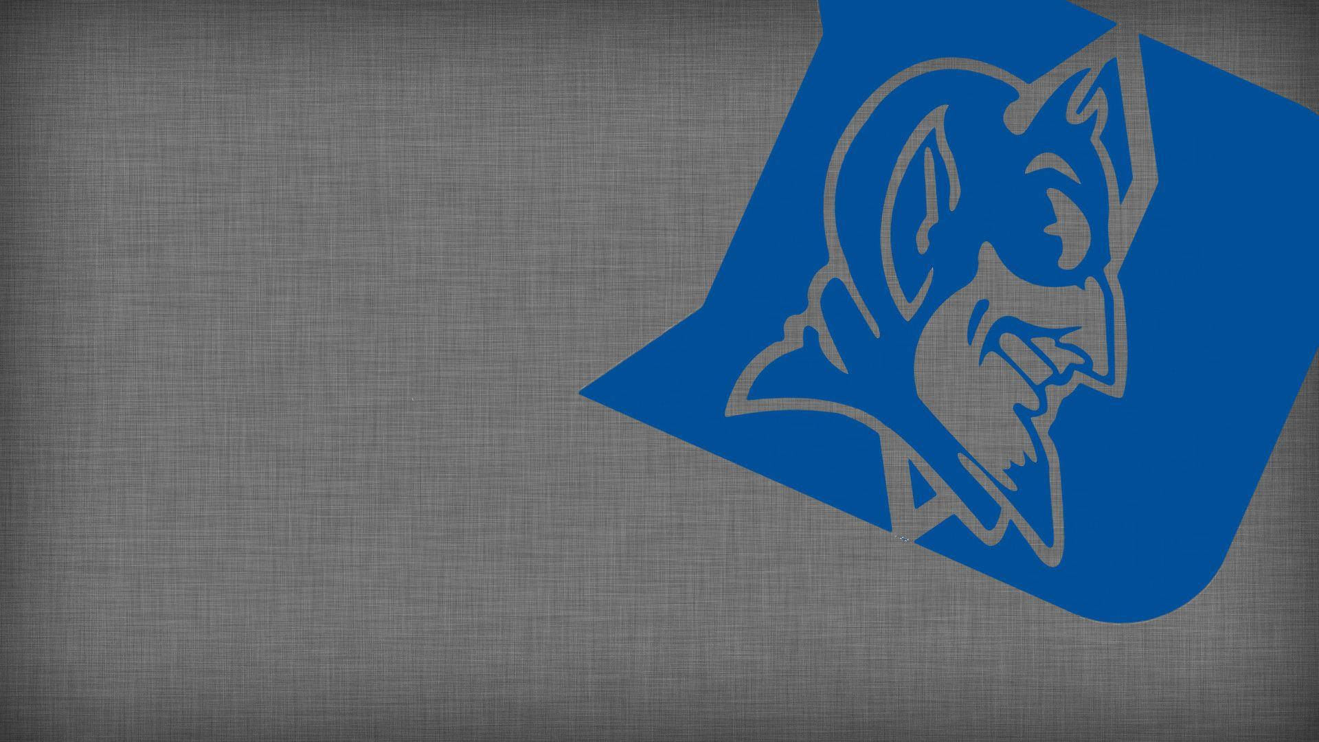 Duke Blue Devils Logo In Grey Background